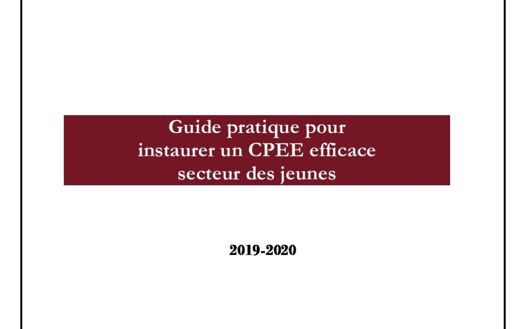 Cpee Guide CPEE SEOM jeunes 2019-2020 | SEOM