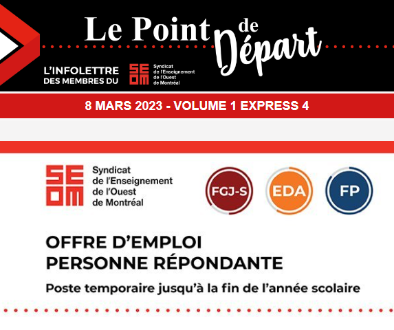 Le Point de Départ Express Vol. 1, No. 4