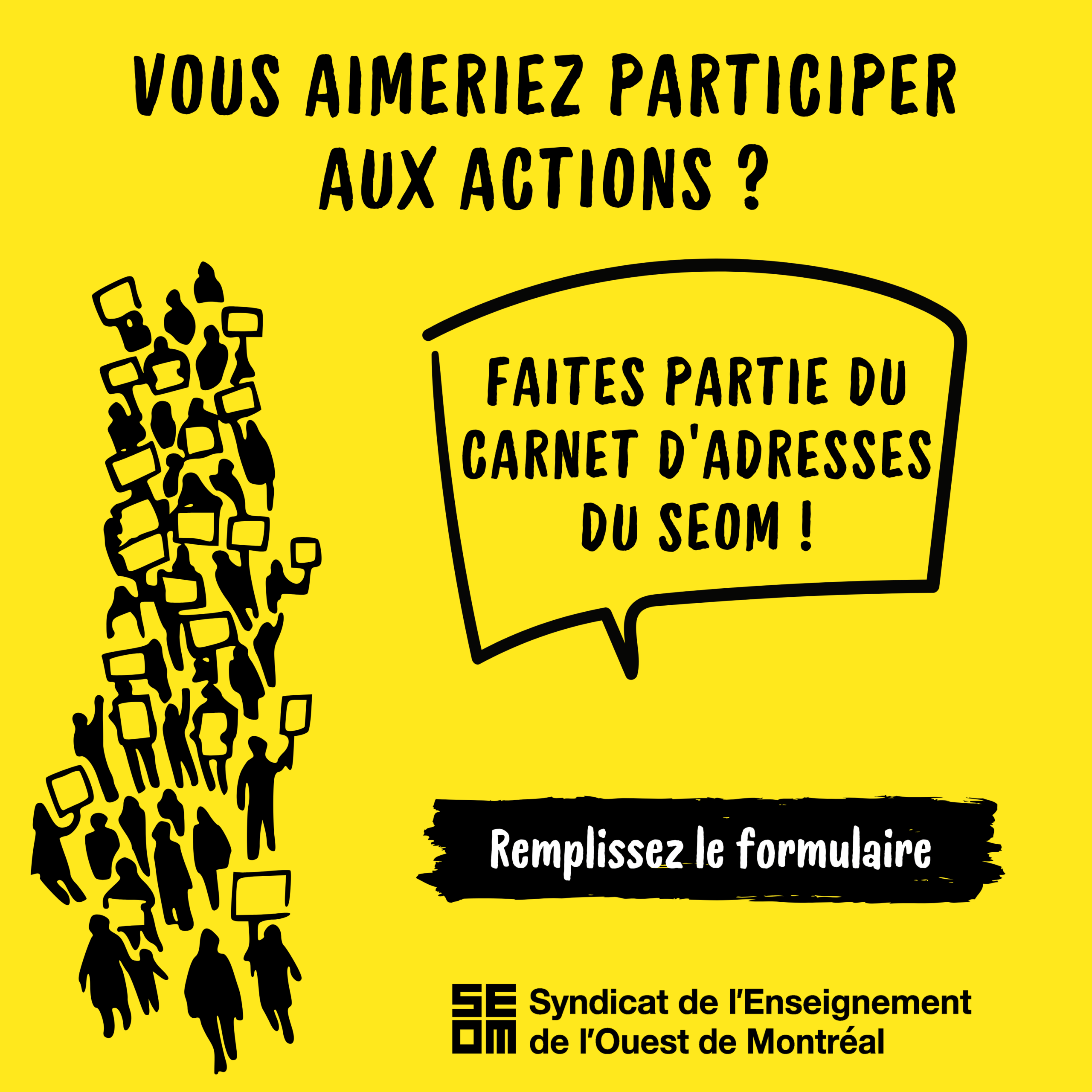 Carnet d’adresses de mobilisation